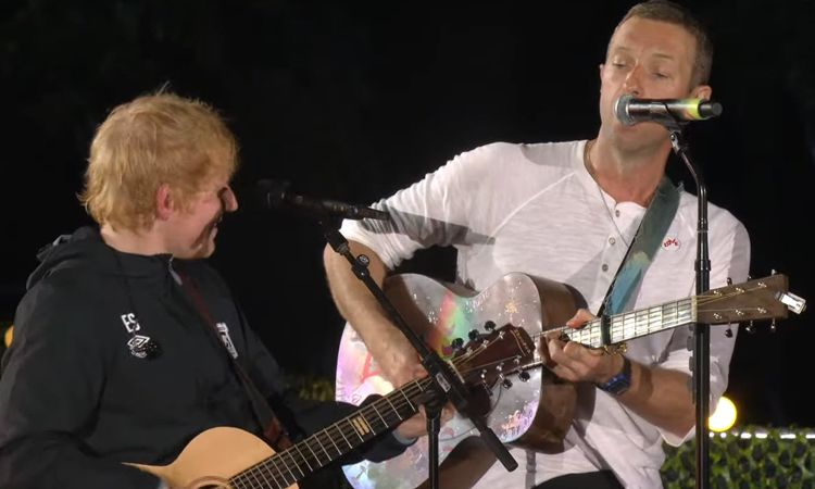 เซอร์ไพรส์! Ed Sheeran ควง Chris Martin ขึ้นโชว์บนเวที Global Citizen Fest